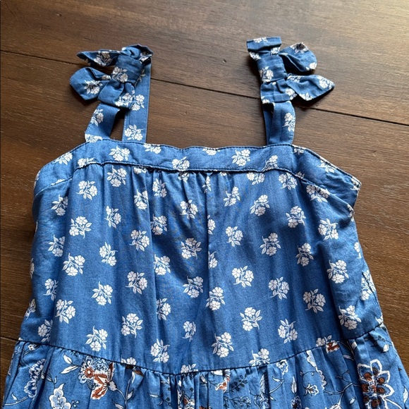 Size 6 Janie and Jack lined cotton floral dress - Picture 7 of 9